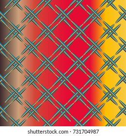 Metal grid pattern for design colorfull backdrop.