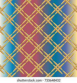 Metal grid pattern for design colorfull backdrop.