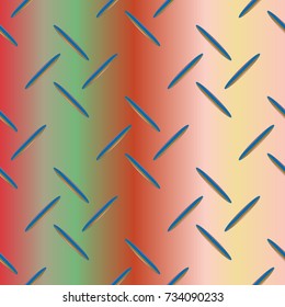 Metal grid pattern for design colorfull backdrop.