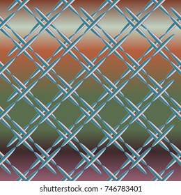 Metal grid pattern for design colorfull backdrop.
