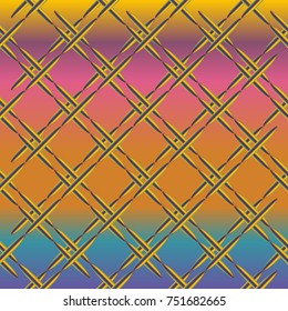 Metal grid pattern for design colorfull backdrop.