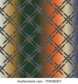 Metal grid pattern for design colorfull backdrop.