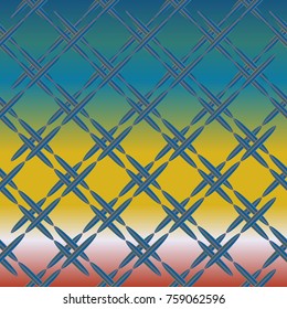 Metal grid pattern for design colorfull backdrop.