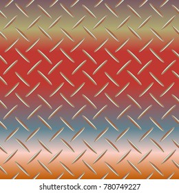 Metal grid pattern for design colorfull backdrop.