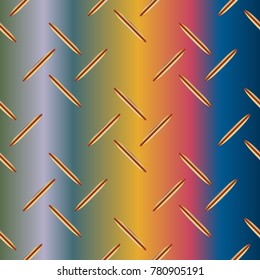 Metal grid pattern for design colorfull backdrop.