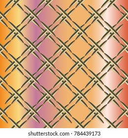 Metal grid pattern for design colorfull backdrop.