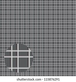 metal grid of pipes
