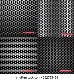 metal grill background.Vector illustration