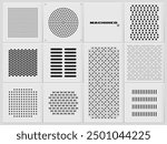 Metal grill pattern. speaker hole design set. ventilation panel, hard surface mesh collection.
