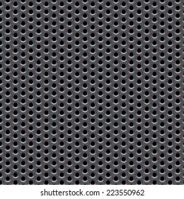 Metal Grill Seamless Pattern Teaxture for Background Design. Vector Illustration.