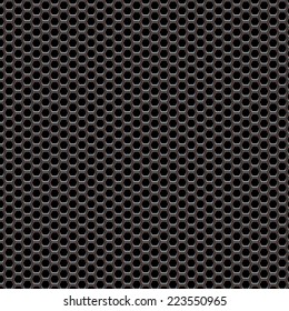 Metal Grill Seamless Pattern Teaxture for Background Design. Vector Illustration.