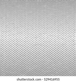 Metal Grill Texture Background  Vector Illustration. Seamless Circular Perforated Pattern For Web User 