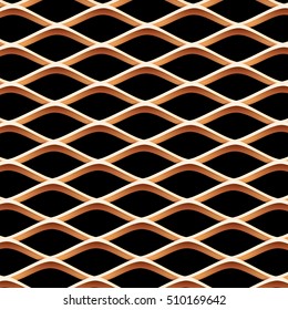 metal grille close up. Vector isolated Illustration