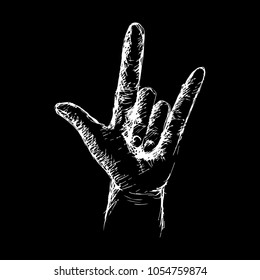 Metal Hand Sketch