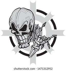 Vector Skull Illustration Stock Vector (Royalty Free) 82503010 ...