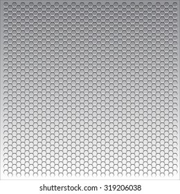 Metal hexagon floor pattern illustration vector for design industrial and background.