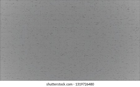 Metal With Hexagonal Texture on Black Background