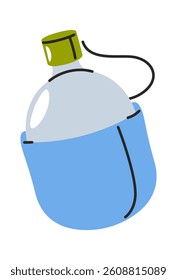 Metal hiking travel water flask