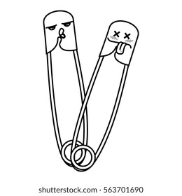 metal hooks comic character isolated icon