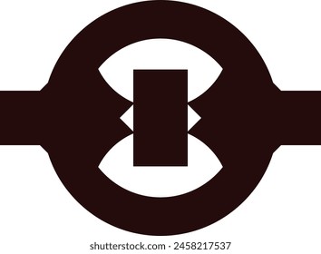 Metal icon, black icon design