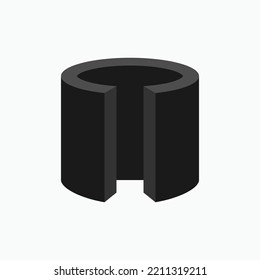 Metal Icon. Construction Element Symbol.