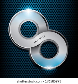 Metal infinity sign