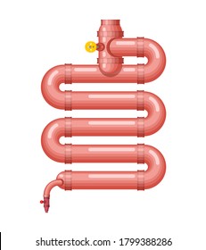 Metal intestines. Robotic internal organ. Cyborg organs. Robot gut
