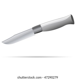 Metal knife - vector illustration