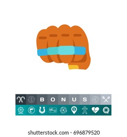 Metal knuckles icon