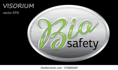 Metal label on the isolated background. Ecology