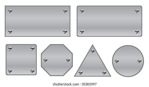 Metal label set