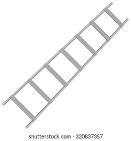 Metal ladder for industrial work. Vector illustration.