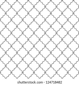 Metal lattice. Seamless vector.