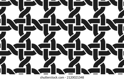 Metal lattice seamless vector background, grid background mesh lines, geometric lined wallpaper design, textile or wrapping paper.