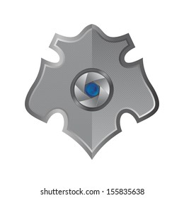 metal lens inside shield