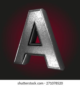 a metal letter