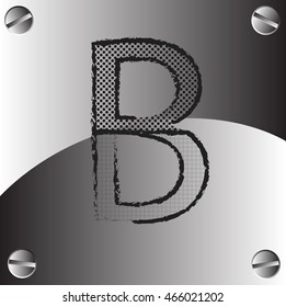 metal letter