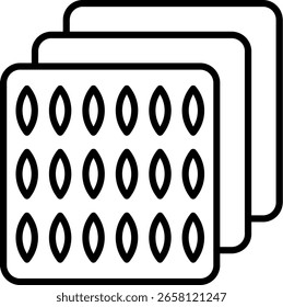 Metal Line vector Icon Design
