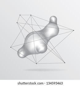 Metal liquid background