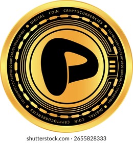 Dibujos de logotipos de criptomonedas Curvedao-CRV de aspecto metálico. Ilustraciones 3D.