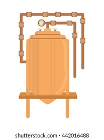 Metal machine icon. Industry . vector graphic