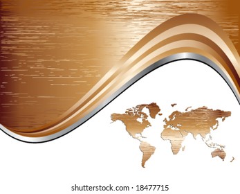 metal map background