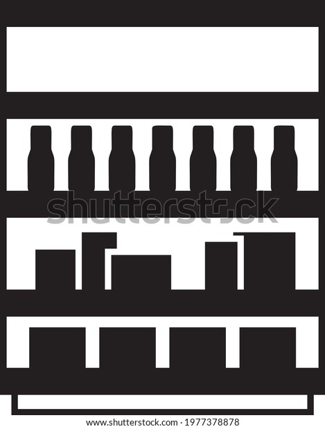 Metal Material Bulk Food Rack Concept Stock Vector (Royalty Free ...