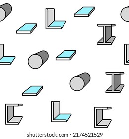 Ilustración de líneas delgadas del vector de haz de construcción de material metálico