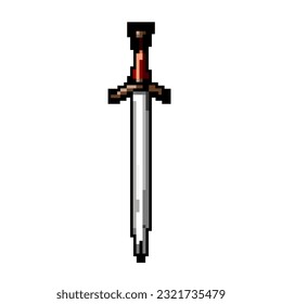 metal medieval weapon game pixel art retro vector. bit metal medieval weapon. old vintage illustration