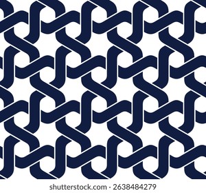 Metal mesh seamless pattern, steel interlaced net geometric vector continuous abstract background, steel lattice web endless wallpaper.