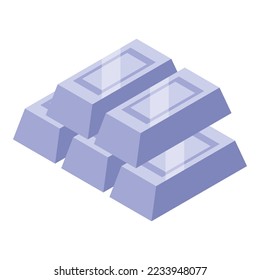 Metal mine icon isometric vector. Mining industry. Miner heavy