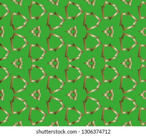 metal mosaic on a colored background. design solution for interior decoration, floor steps, walls. Retro elegant  flourishes ornamental frame design and pattern background. Vector illustration 
