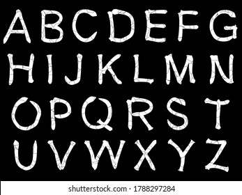 Metal music band's font.White letter on black background.