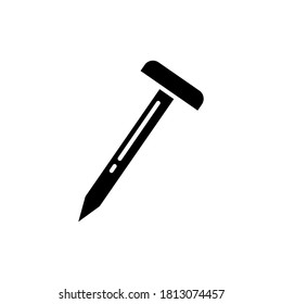Metal nail icon vector sign and symbols
